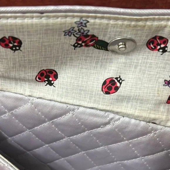 Vera Bradley Quilted Silvery Lavender Shoulder Bag NWOT - Picture 5 of 6